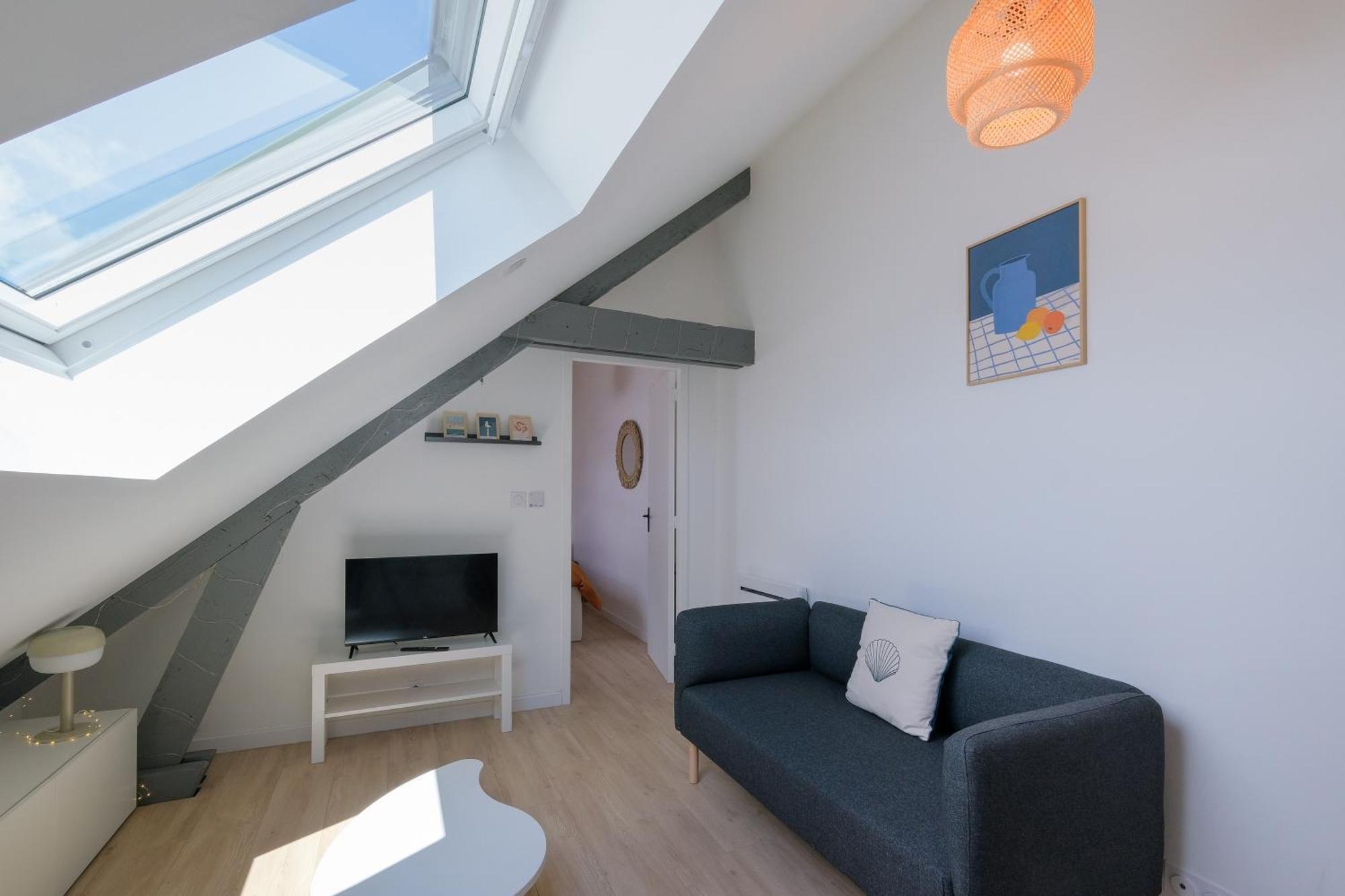Le Perchoir Du Marche - Appt Pour 2 Apartment Сен-Назар Екстериор снимка